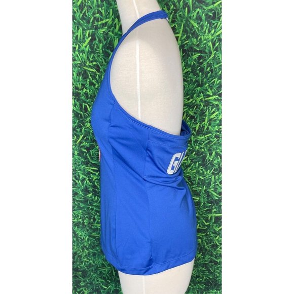 New York Giants All Sport Couture NFL Women’s Large Blue Halter Top Shirt - Picture 5 of 6